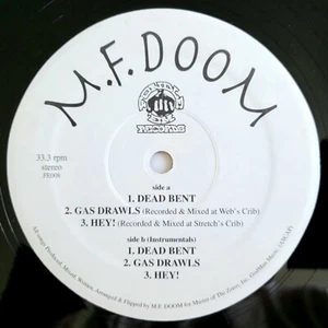 1997 - M.F. DOOM - DEAD BENT / GAS DRAWLS / HEY! - FONDLE 'EM RECORDS ORIGINAL - Picture 1 of 4