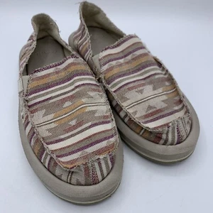 Sanuk Women’s Donna ST Trail Slip On Size 9 Sedona Striped Aztec Lightweight - Picture 1 of 12