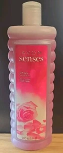 AVON Bubble Bath Soft Pink Senses Naturals 24 oz - Picture 1 of 2