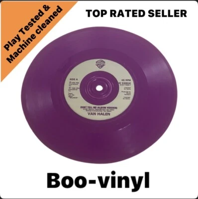 Van Halen - Don't Tell Me 7” Limited Edition 7” Purple Vinyl Record ( No Sleeve) - Image 1 of 4