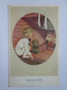 Firelight Fancies Vintage Happy Hours by Muriel Dawson Children's Postcard P18 - Picture 1 of 2