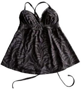 Isabel Maternity Womens Floral Lace Up Tie Back Tankini Top Sz S CLASSY NWT - Picture 1 of 5