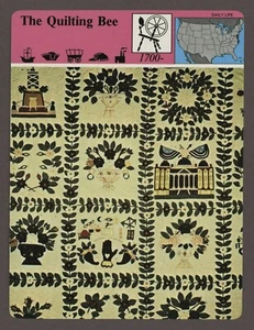 The Quilting Bee  Story of America Daily Life History Card - Picture 1 of 1