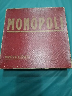 MONOPOLI - Edizione Fine ANNI 40. istruzioni via Cerva primo tipo. Completo - Immagine 1 di 4