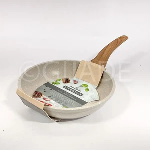 Natural Elements Woodstone 8" Induction Skillet Frying Pan Tan Cookware New - Picture 1 of 6