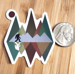 BIGFOOT STICKER Sasquatch Sticker Yeti Sticker Mythical Funny Decal Beast