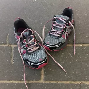 Scarpe donna Asics Gel-venture 4 T383N corsa allenamento viola nere taglia 8,5 EX - Foto 1 di 11