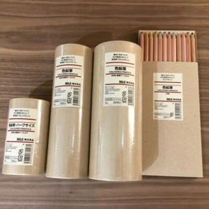 Muji Color Pencil Unpainted shaft 4 Type Select Made in Japan - Picture 1 of 5