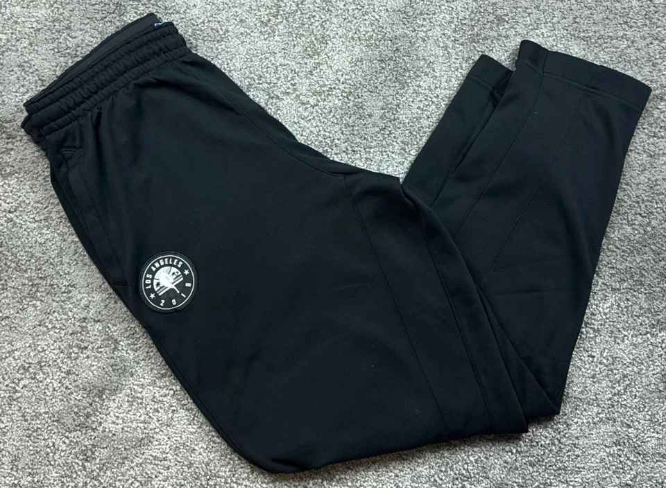 Nike Jordan Los Angeles Lakers  Sweatpants Mens XXL 2XL Black 2018 Player Issue - Image 1 of 4