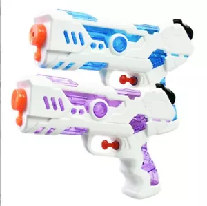 2 x Water Gun Blaster Pool Toy | Kids Outdoor Pistol Soaker Toys Water Pump - Picture 1 of 10
