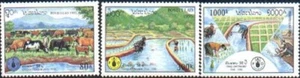 Laos postfrisch Sc 1247-49 Mi 1485-87 FAO Landwirtschaft - Bild 1 von 1