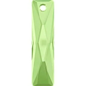 Ciondolo regina baguette 6465 Swarovski® peridoto 38x10 mm 900 - Foto 1 di 2