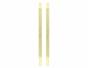 GOLD TRIPLE SQUARE TWISTED Bike Springer Fork Support Bars for 26" Cruiser - Picture 1 of 1