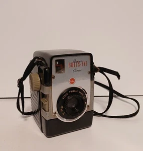Vtg Kodak Brownie Bulls-Eye Box Camera, Silver- Untested - Picture 1 of 5