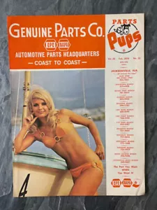 Feb 1976 NAPA Parts Pups Pin-up Magazine Flyer Girls Risque Blonde Boat Vintage - Picture 1 of 2