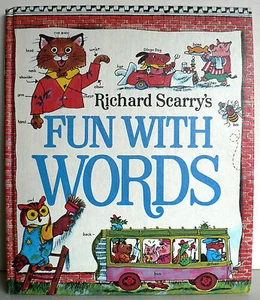 Vintage Richard Scarry's FUN WITH WORDS 1971 Excellent Condition Golden - Picture 1 of 10