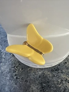 Nora Fleming Retired Yellow Butterfly Mini - Picture 1 of 3