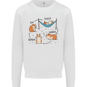 Sudadera Divertida Para Hombres Hamster Come Duerme Wheek Repite - Imagen 1 de 29