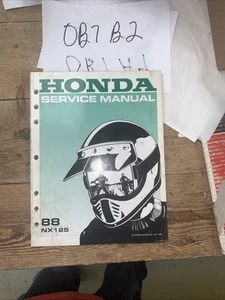 Service Shop Repair Manual Honda 1988 NX125 NX 125 - Bild 1 von 10