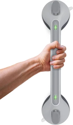 Maniglie Doccia Ventosa,43Cm Maniglione Bagno Disabili Con Avviso Di Aspirazione - Immagine 1 di 4