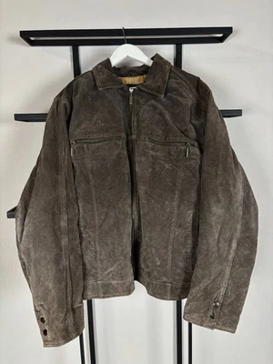RARE VTG KAPITAL STYLE SUEDE WASHED JAPANESE CASABLANCA LEATHER JACKET - Image 1 of 4