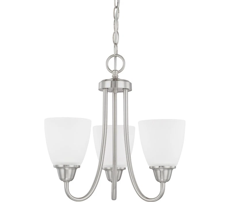 HomePlace Trenton Chandelier, 3-Light 300 Total Watts, Brushed Nickel - Image 1 of 1