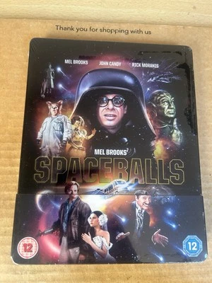 SPACEBALLS (1987) Very Rare UK Reg B Blu Ray Steelbook NEW & SEALED - MEL BROOKS - Image 1 of 4
