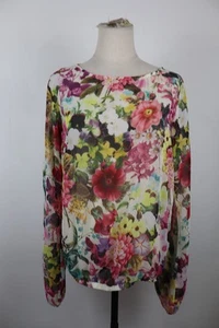 GUESS BY MARCIANO MAGLIA DONNA TG. 1 WOMAN CASUAL VINTAGE T-SHIRT VELATO LOGO - Photo 1/11