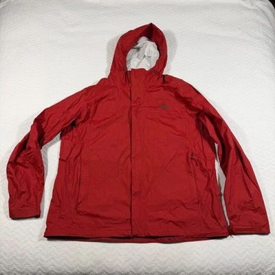 The North Face DryVent Red Hooded Rain Jacket Men's XXL Windbreaker Waterproof - Image 1 of 4