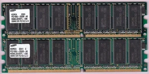 512MB 2x256MB PC-2100 DDR-266 SAMSUNG M368L3223DTL-CB0 HP 175924-001 MEMORY DDR1 - Picture 1 of 5