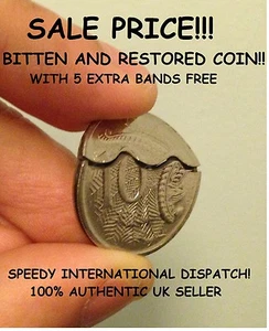 Australian 10 cent Bitten and Restored Coin [David Blaine Close up Magic Trick] - Foto 1 di 1