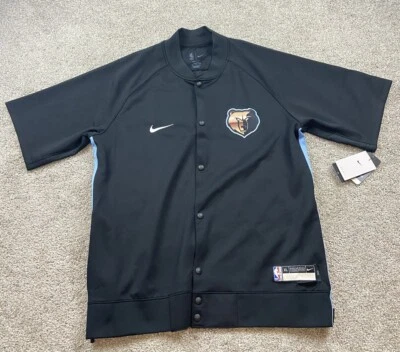 Nike Memphis Grizzlies Warm Up Mens XL Tall NBA Authentics City Edition Button - Image 1 of 4