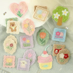 2x Patch Applique Floreale Ricamata Scavata Grande per Bordi Tende Artigianali - Foto 1 di 27