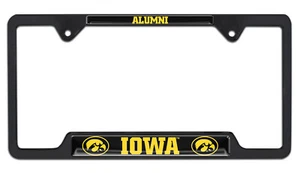 University of Iowa Hawkeyes Alumni Black Metal License Plate Frame - Picture 1 of 1