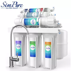 Purificatore sistema filtro acqua potabile osmosi inversa alcalina 6 stadi 100 GPD - Foto 1 di 19