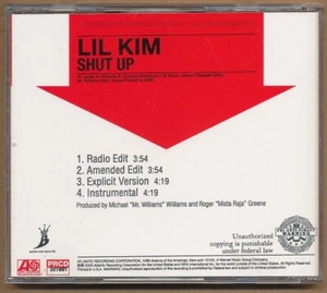 Lil Kim - Shut Up RARE promo radio only CD single w/ edit & instrumental '05 - Picture 1 of 2