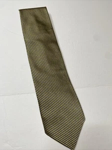 Corbata para hombre Brooks Brothers 346 100 % seda diseñador EE. UU. azul dorado - Imagen 1 de 2