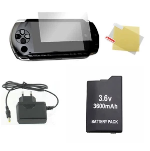 Pack Démarrage PSP 1000 1004 : Chargeur Secteur, Batterie et Film protection - Photo 1/6