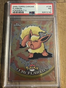 Flareon Topps Chrome 2000 PSA 7 Pokémon TV - Picture 1 of 2
