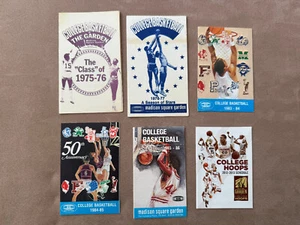 CBK 6 Dif MADISON SQUARE GARDEN College Basketball Schedules MSG 1975 1976 1983+ - Picture 1 of 2