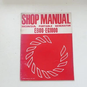 Shop Manual Handbuch Honda E 800 EG 1000 Generator Stromerzeuger Stromaggregat - Bild 1 von 6