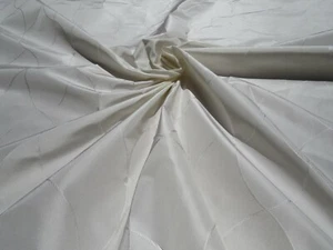 By Yd Clarence House St Laurent White Silk Taffeta Jacquard Ogee MSRP 300+ USD/Y - Picture 1 of 6