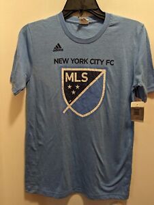 New York City FC Boys 10-12 Blue Short Sleeves T Shirt NWT