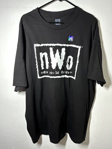 WWE Authentic NWO T-Shirt New World Order Logo Size 2XL Black New - Picture 1 of 5