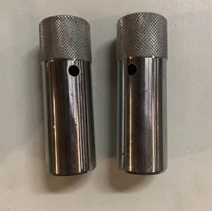 (2) Mongoose Chrome Threaded Pegs Freestyle BMX Bike - Y26T - Picture 1 of 4