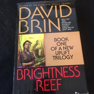 Brightness Reef Bk 1 Of Uplift Trilogy by David Brin HCDJ - Imagen 1 de 6