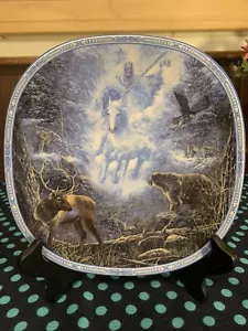 Placa decorativa Bradford Exchange Snow Rider - Imagen 1 de 3