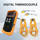 Dual Channel K-Type Digital Thermocouple Thermometer 6802 Ii With 2 Pipe Clampwr