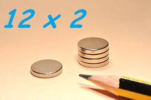 20 NEODYM MAGNETE 12X2 MM STARKMAGNET FIMO KERAMIK MAGNET MAGNET MAGNET - Bild 1 von 1