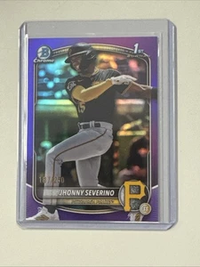 2025 Bowman Chrome Jhonny Severino Purple /250 - Picture 1 of 2